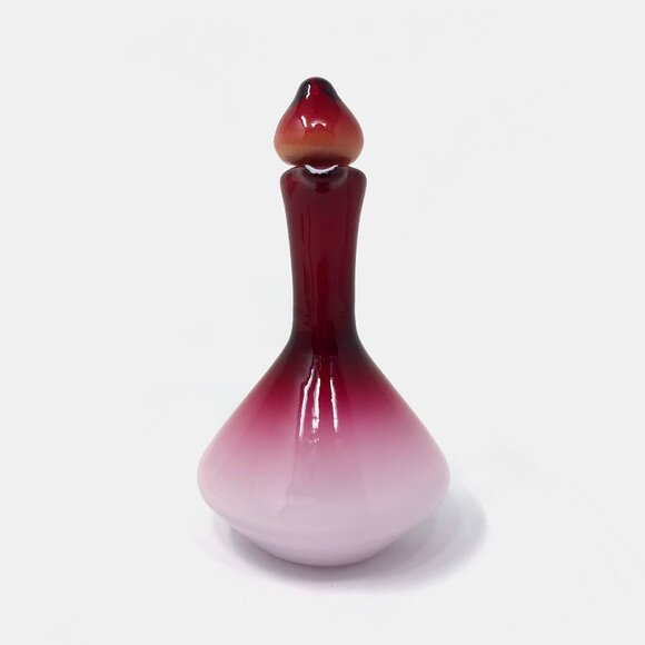 Vintage Murano Art Glass Peachblow Cruet - Picture 2 of 6